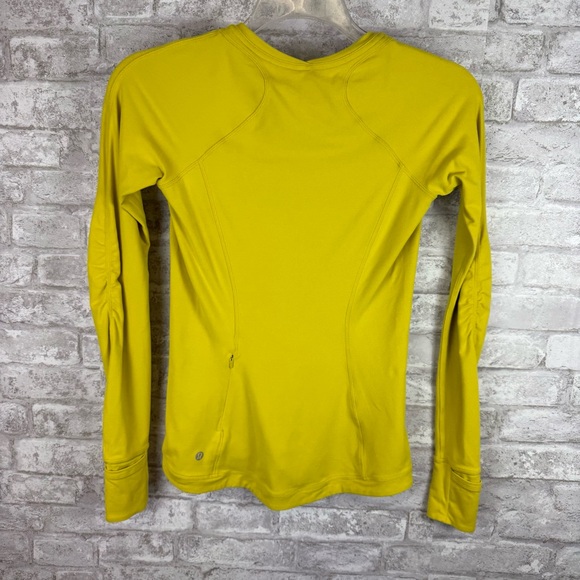 lululemon athletica Yellow Long Sleeve Top runderful - Picture 6 of 8